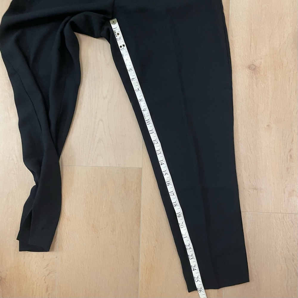 ANTHROPOLOGIE Essentials Pull-on Black High Waisted Pants - Picture 12 of 13